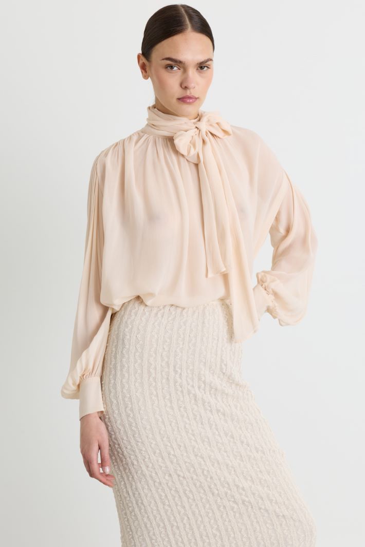 Blusa in georgette - ROSA - Intrend - 2