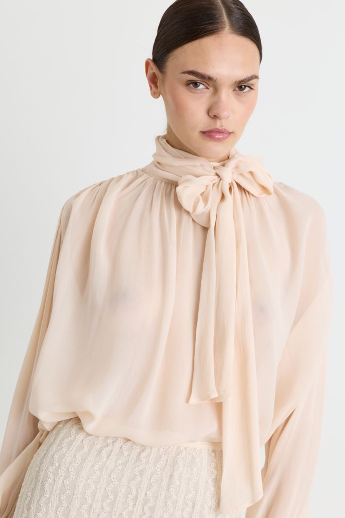 Blusa in georgette - ROSA - Intrend - 3