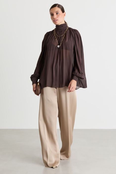 Blusa de georgette - Intrend