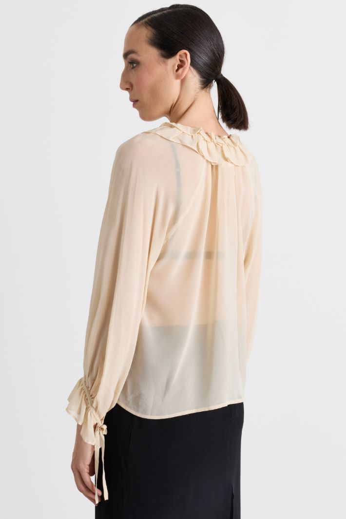 Blusa in georgette - ROSA - Intrend - 4