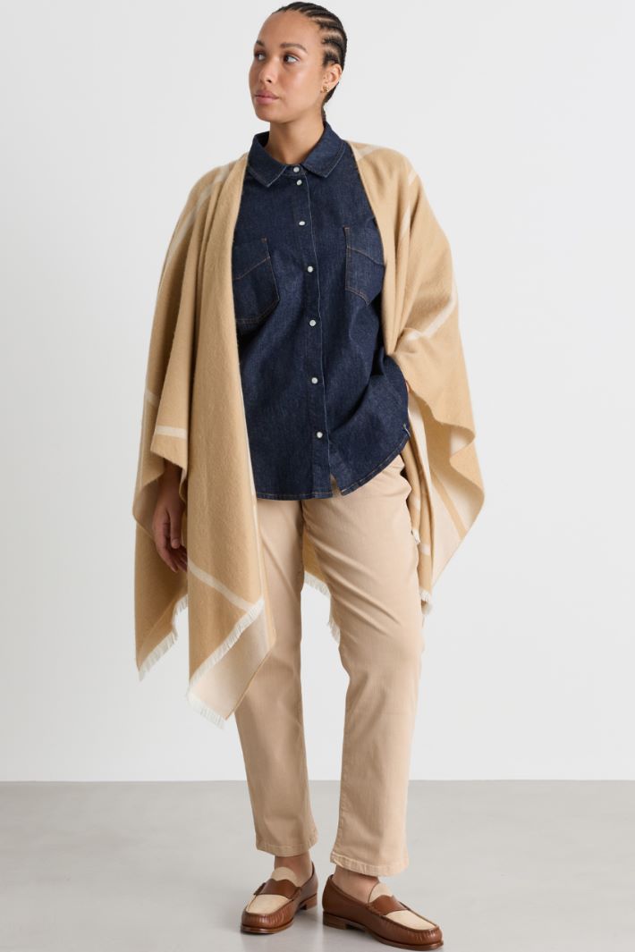 Camicia con taschini impunturati - BLU - Intrend