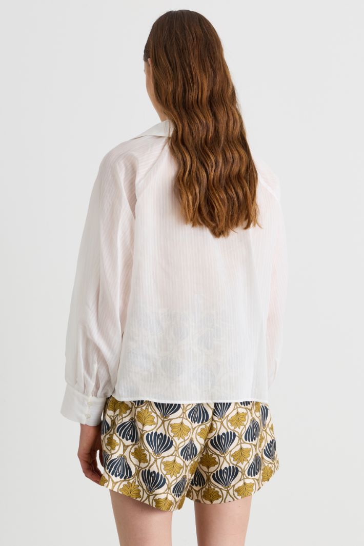 Camicia in mussola - BIANCO - Intrend - 4
