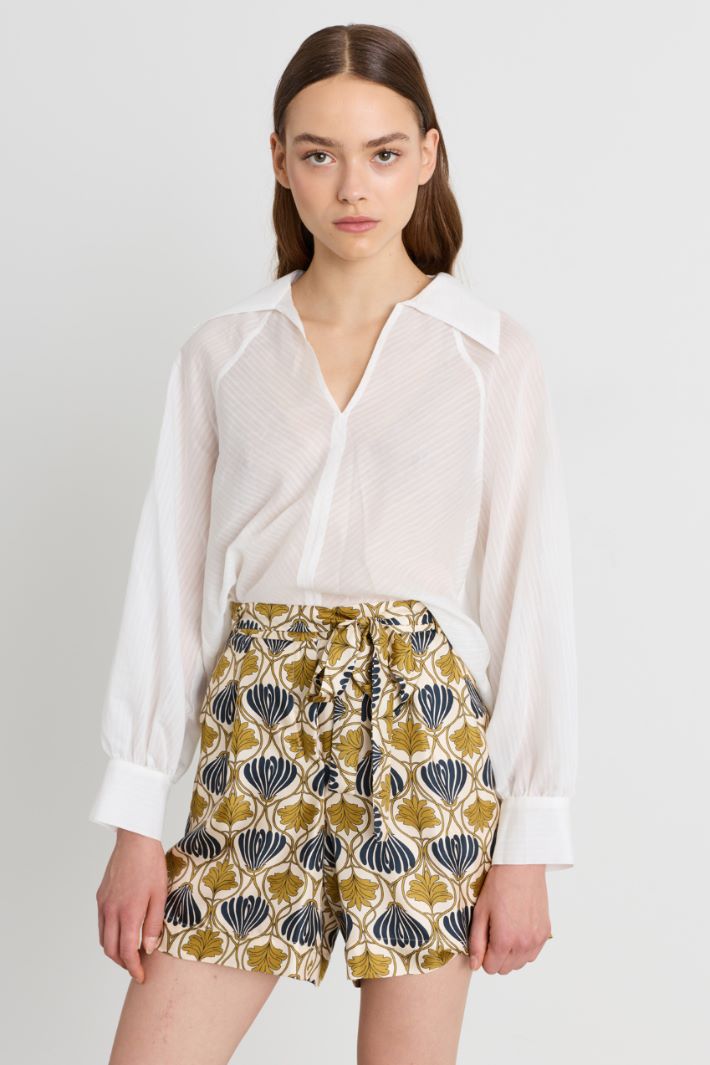 Camicia in mussola - BIANCO - Intrend - 2