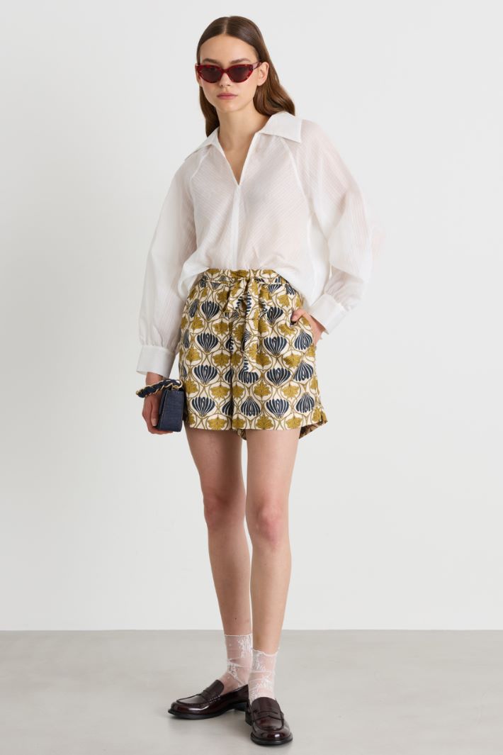 Camicia in mussola - BIANCO - Intrend