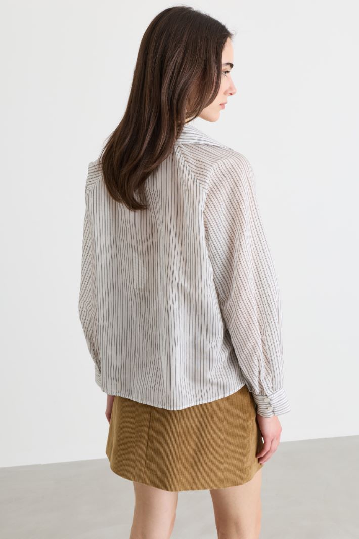 Camicia in mussola - BIANCO NERO - Intrend - 4