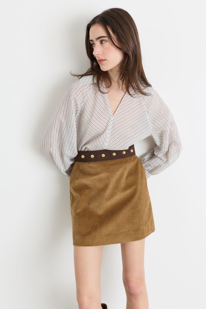 Camicia in mussola - BIANCO NERO - Intrend - 2