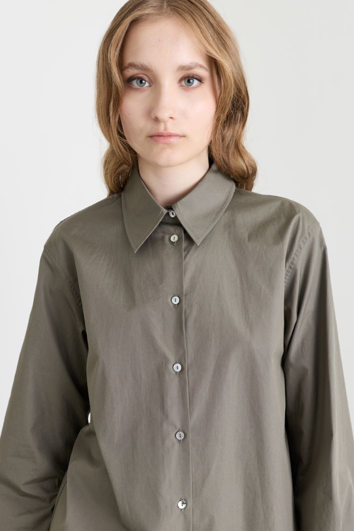 Camicia in popeline - VERDE - Intrend - 3