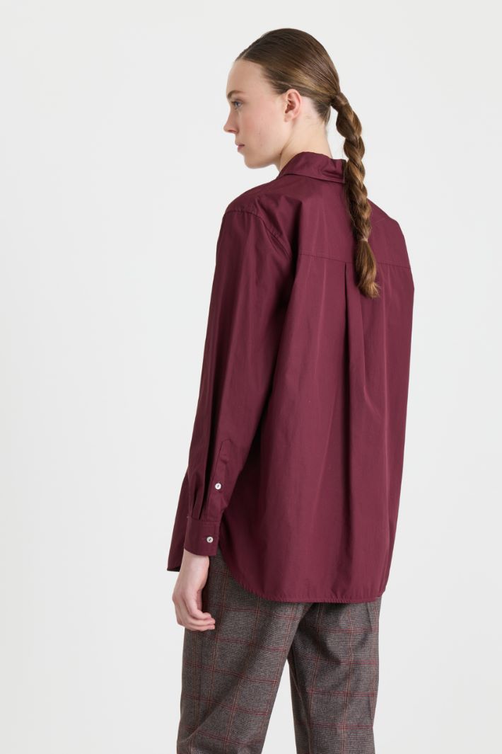 Camicia in popeline - BORDEAUX - Intrend - 4