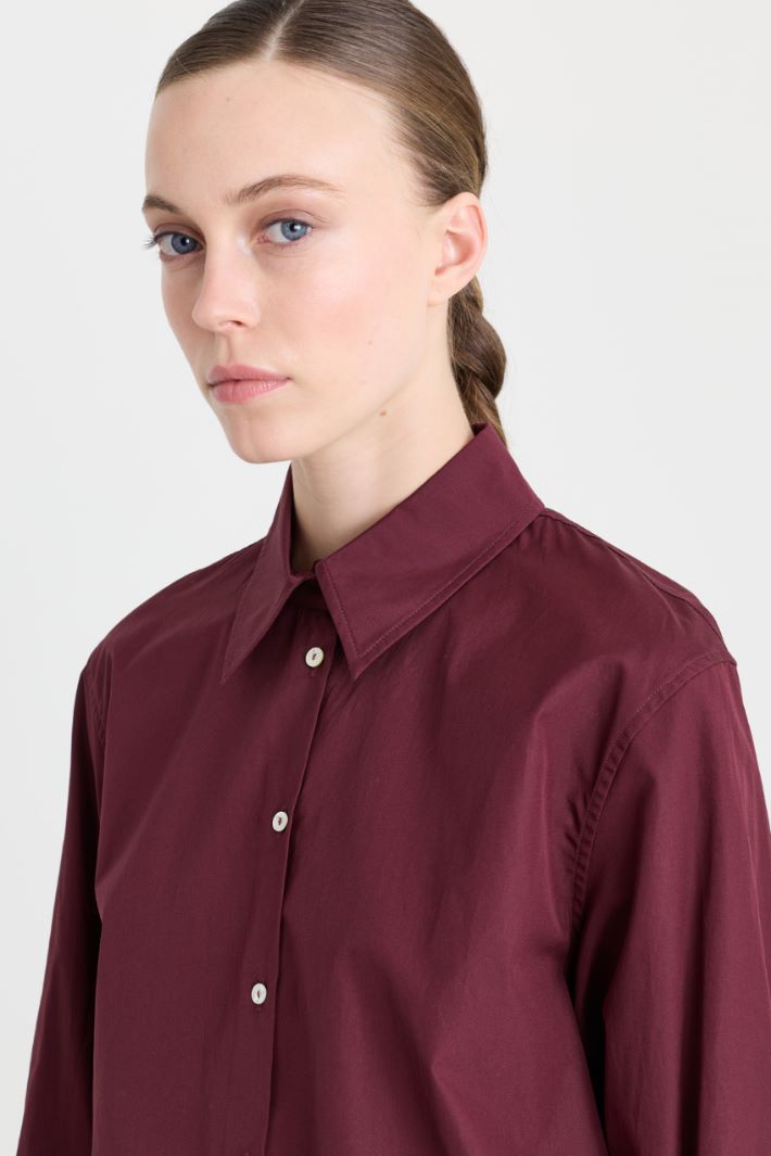 Camicia in popeline - BORDEAUX - Intrend - 3