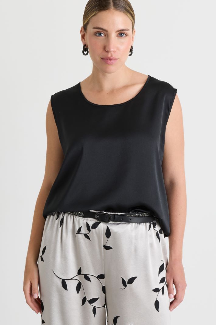 Top in raso - NERO - Intrend - 2