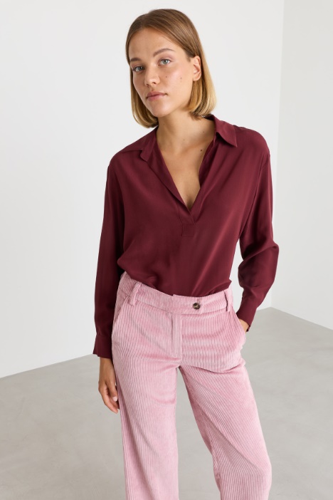 Crêpe de Chine Blouse - Intrend