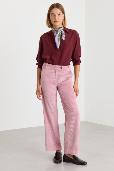 Crêpe-de-Chine-Bluse - Intrend