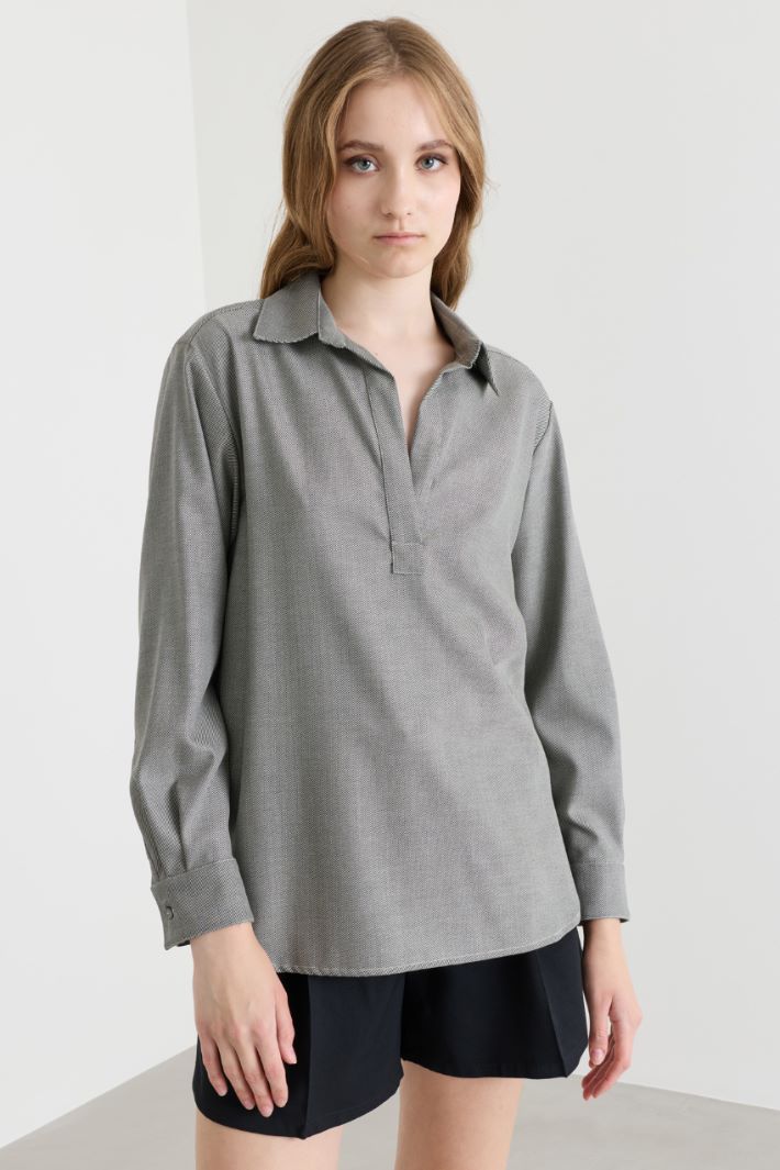 Camicia modello polo - VERDE - Intrend - 2