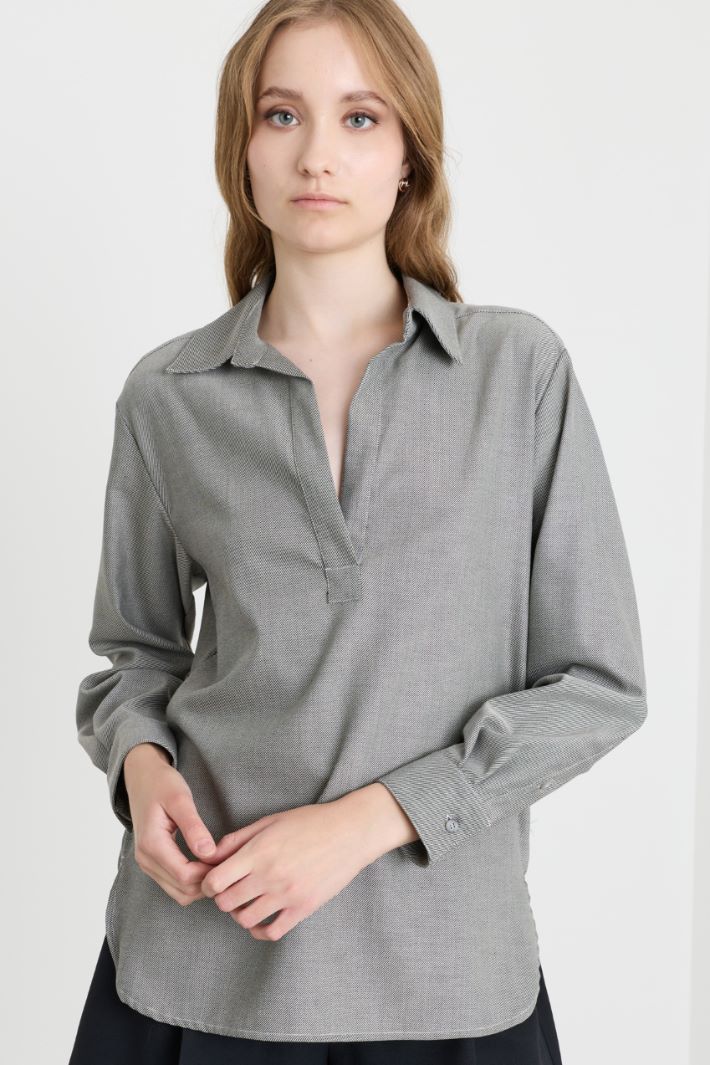 Camicia modello polo - VERDE - Intrend - 3