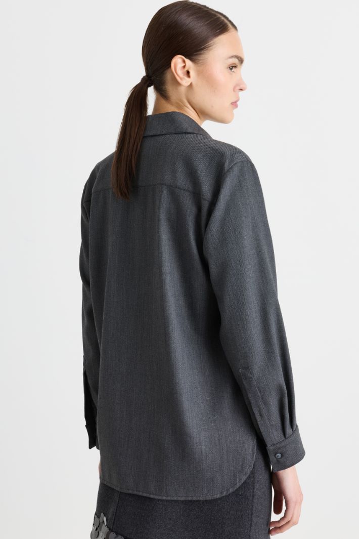 Camicia modello polo - GRIGIO - Intrend - 4