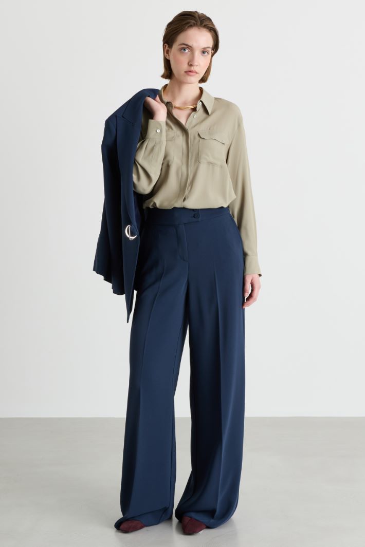 Chemise à poches - VERT - Intrend