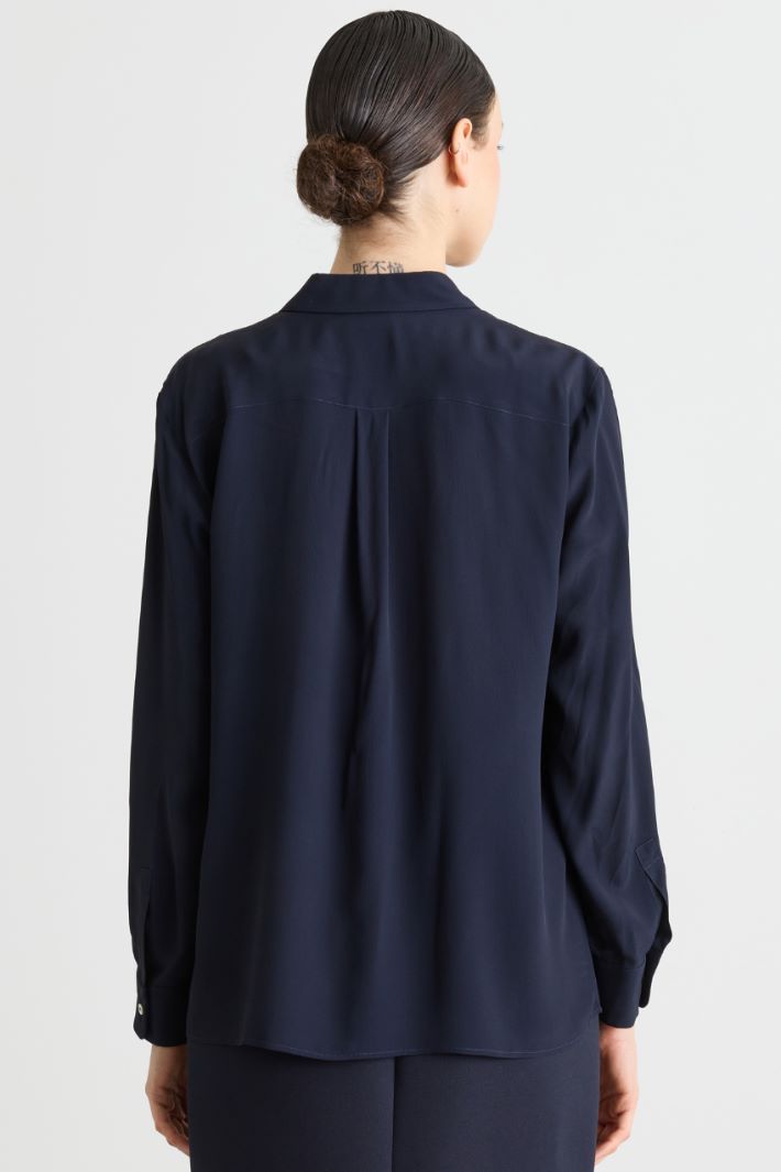 Camicia con tasche - BLU - Intrend - 4