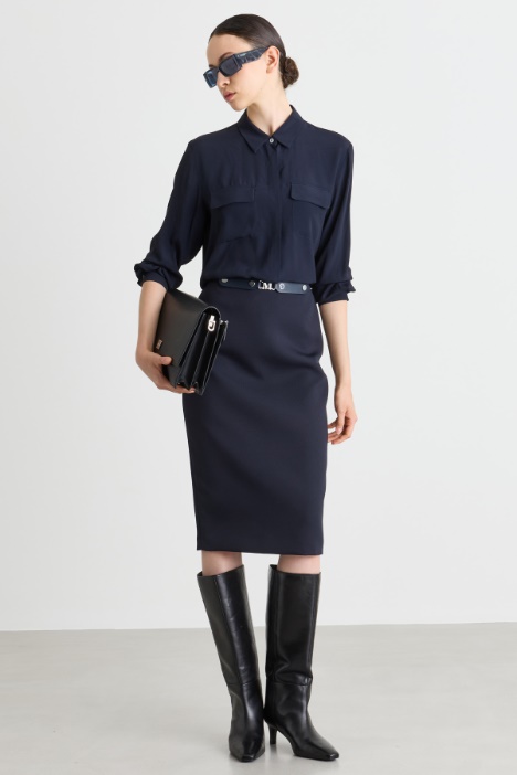 Hemdbluse mit Taschen - Intrend