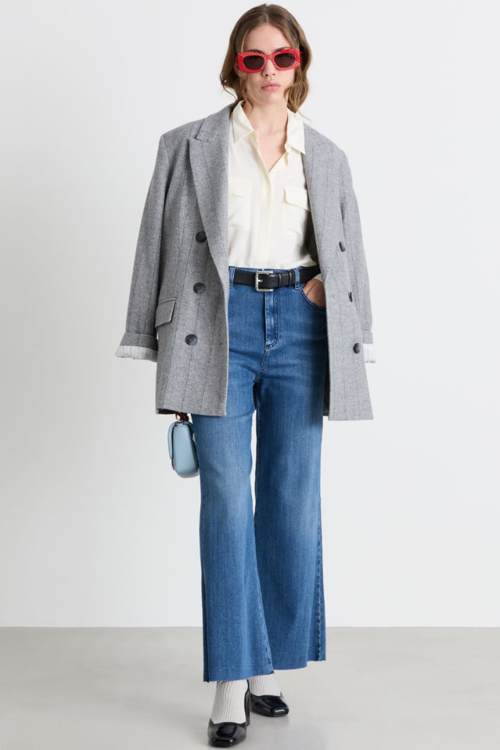 Camicia con tasche - BIANCO - Intrend