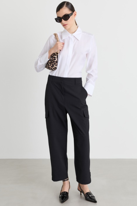 Camicia in popeline aderente - Intrend