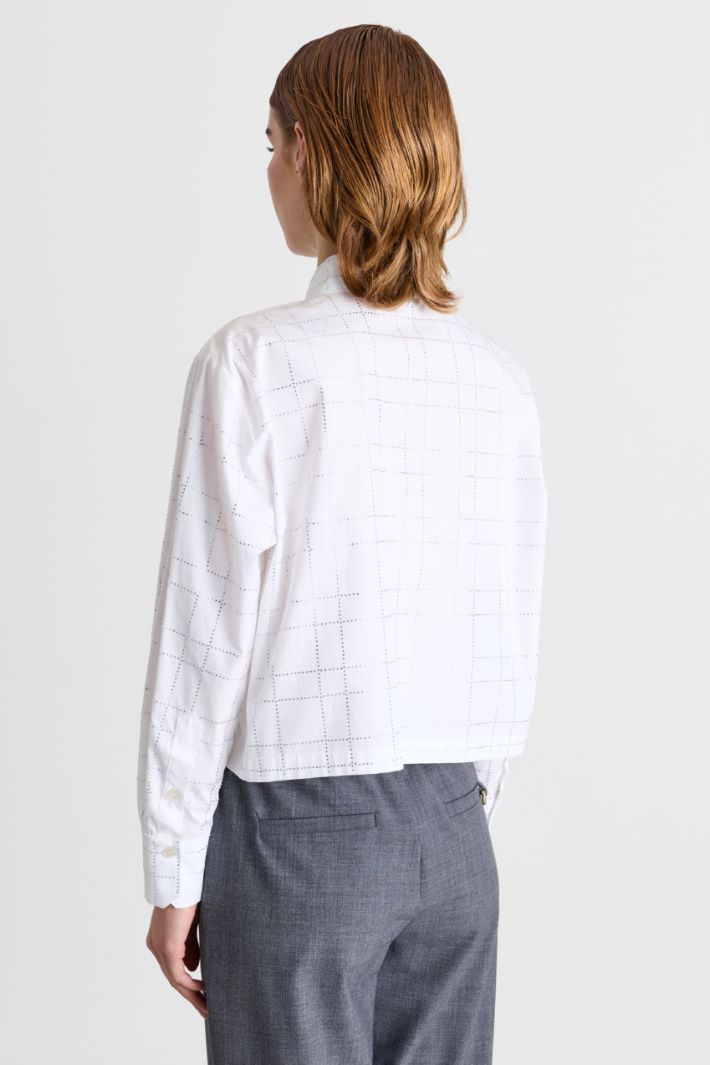 Camicia con strass - BIANCO - Intrend - 4