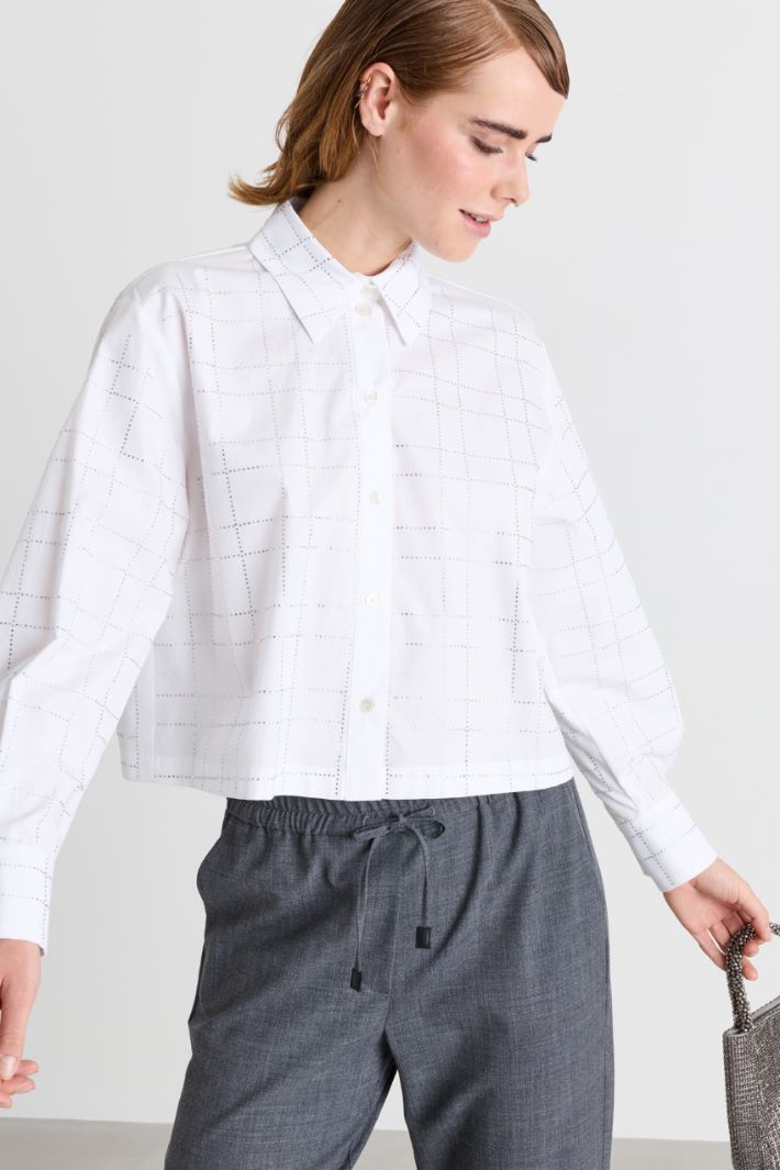 Camicia con strass - BIANCO - Intrend - 3