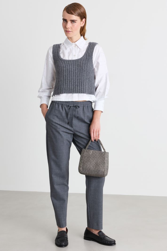 Camicia con strass - BIANCO - Intrend