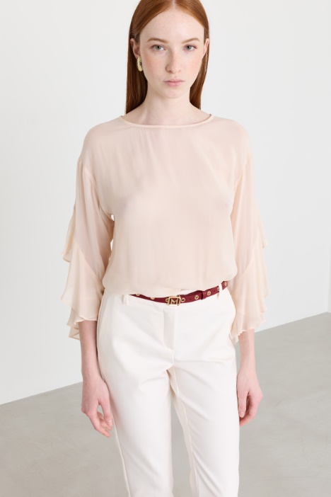 Blusa con rouches - Intrend
