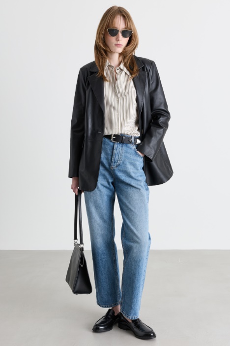 Camicia in twill con spacchi - Intrend