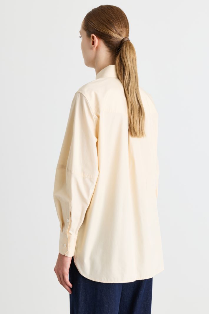 Camicia con cravatta e fiore - ARANCIONE - Intrend - 4