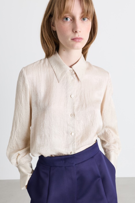 Camicia effetto crinckle
