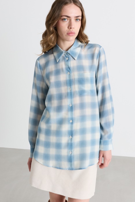Camicia in crepe di pura seta - Intrend