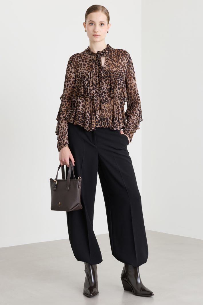 Camicia con balze - ANIMALIER - Intrend