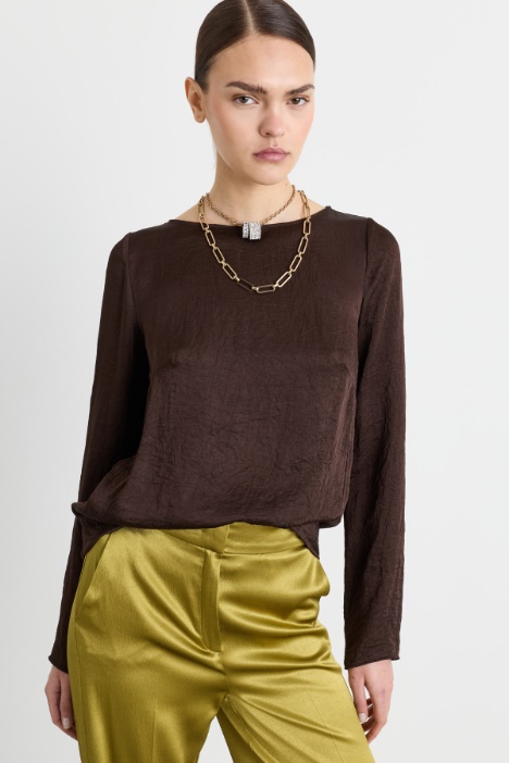 Top in tessuto crinckle - Intrend