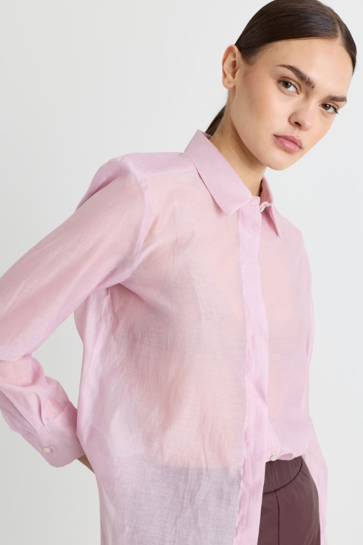 Camicia in voile - ROSA - Intrend - 3