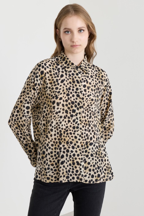 Crêpe de chine shirt - Intrend