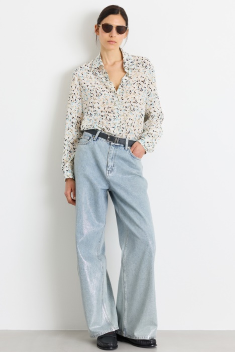 Camicia in crepe stampato - Intrend