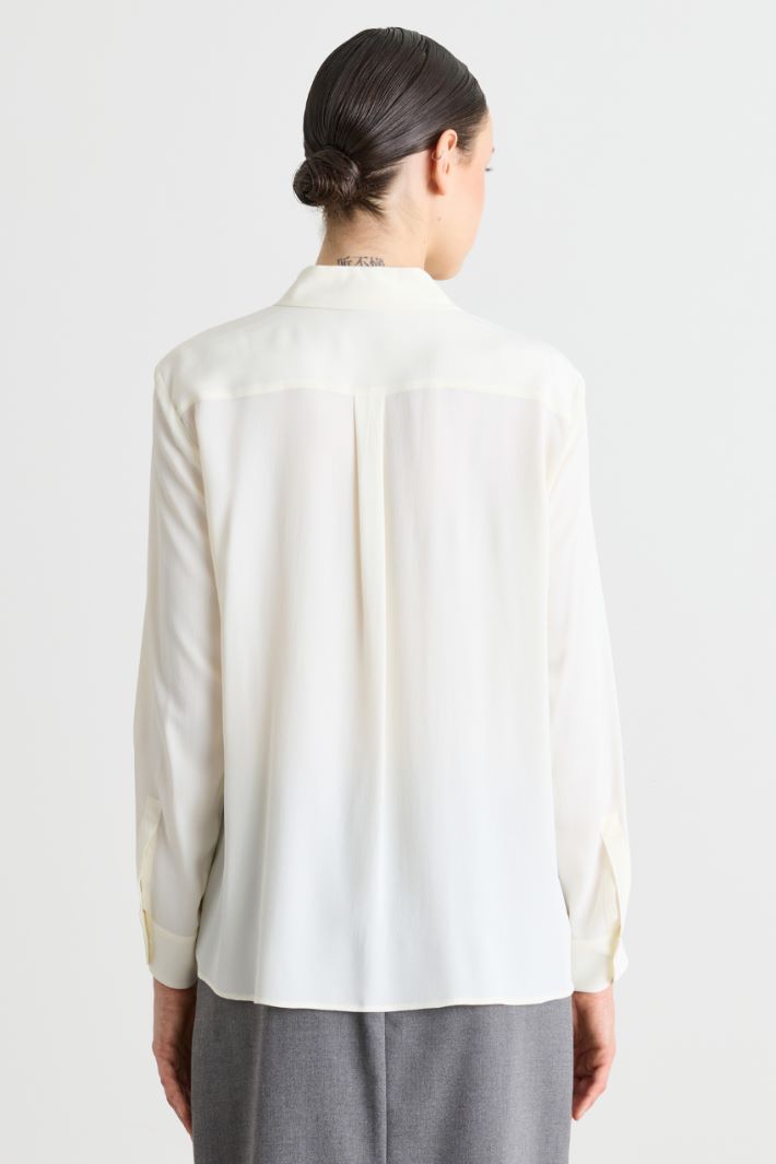 Patch Pocket Shirt - WHITE - Intrend - 4