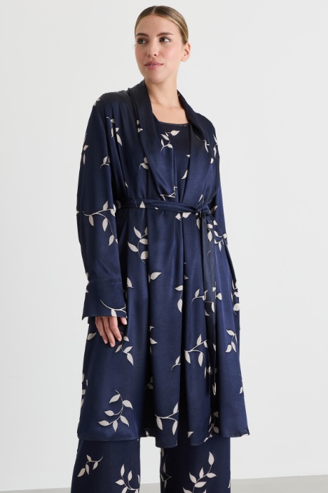 Duster en satin dévoré - Intrend