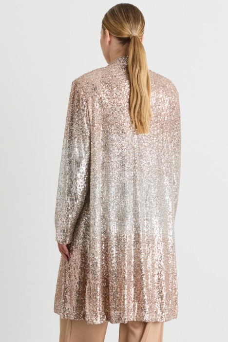 Spolverino con paillettes sfumate