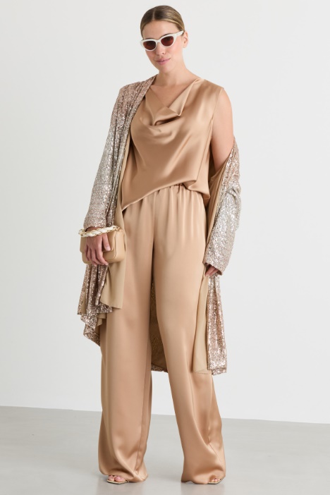 Spolverino con paillettes sfumate - Intrend