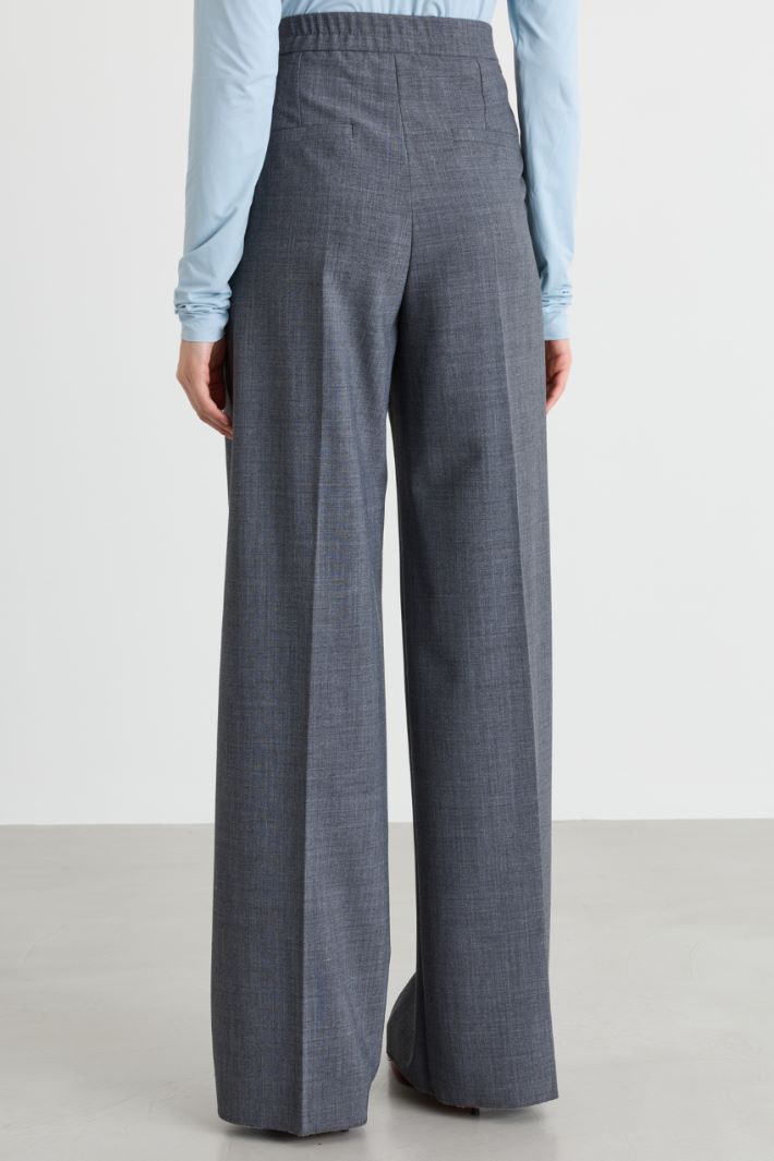 Pantalon à taille élastiquée - GRIS - Intrend - 4