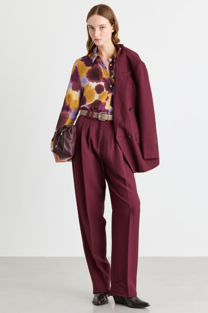 Sablé trousers - BORDEAUX - Intrend