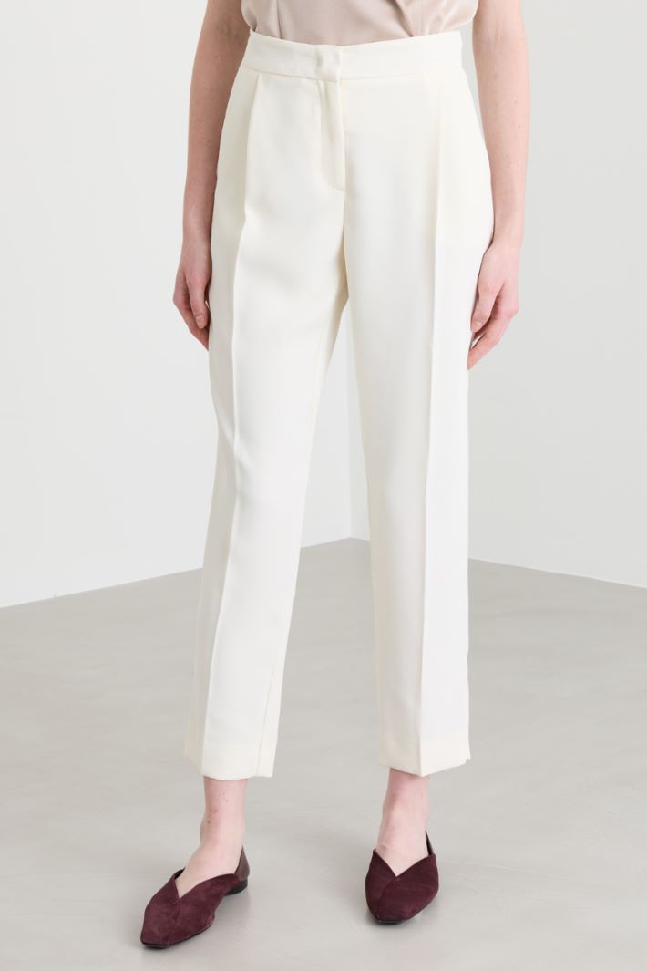 Pantalone con pieghe - BIANCO - Intrend - 2