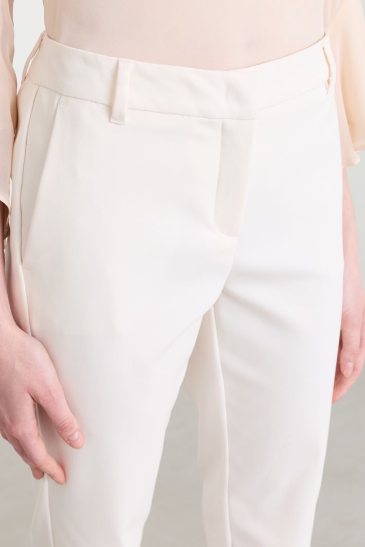 Straight-fit trousers - WHITE - Intrend - 3