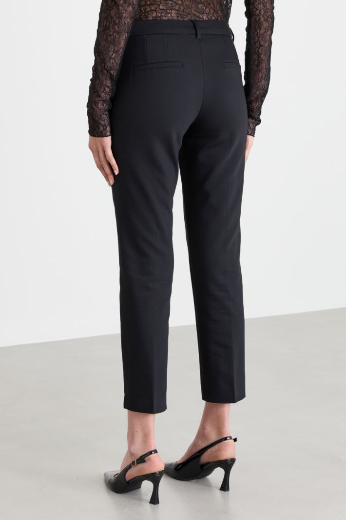 Straight-fit trousers - BLACK - Intrend - 4