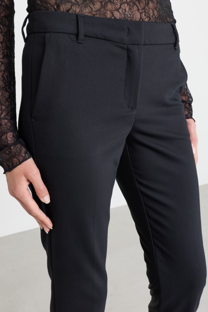 Straight-fit trousers - BLACK - Intrend - 3
