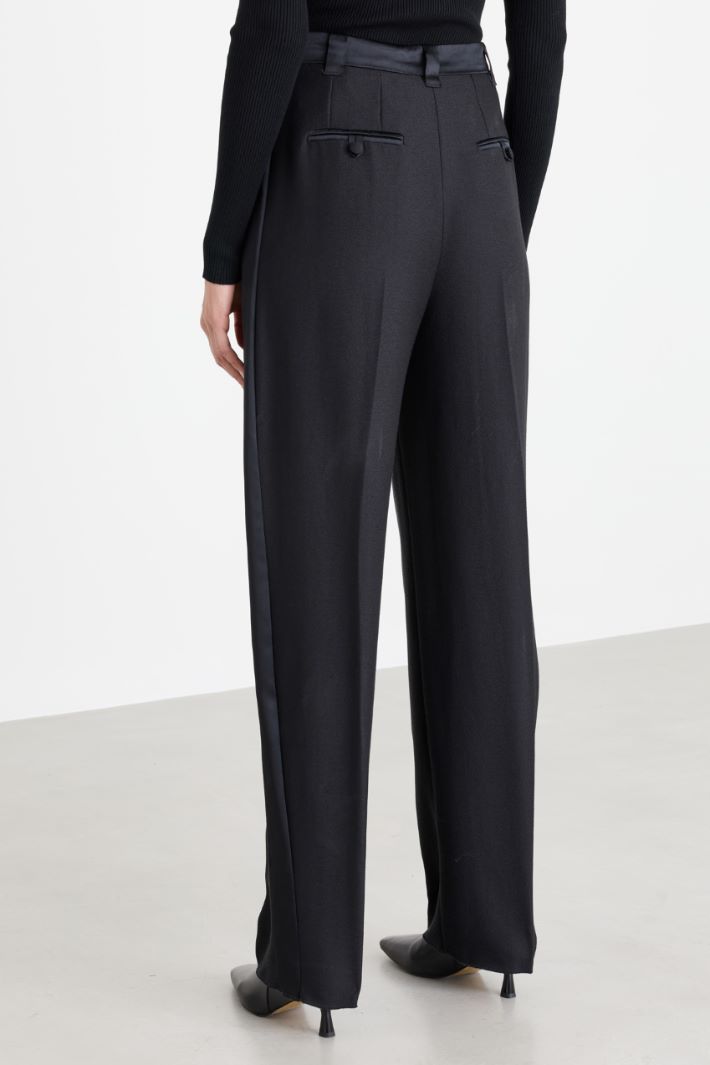 Sablé barrel trousers - BLACK - Intrend - 4
