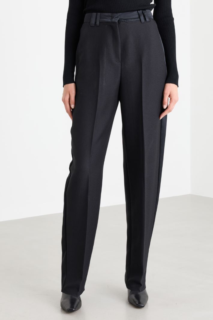 Sablé barrel trousers - BLACK - Intrend - 2