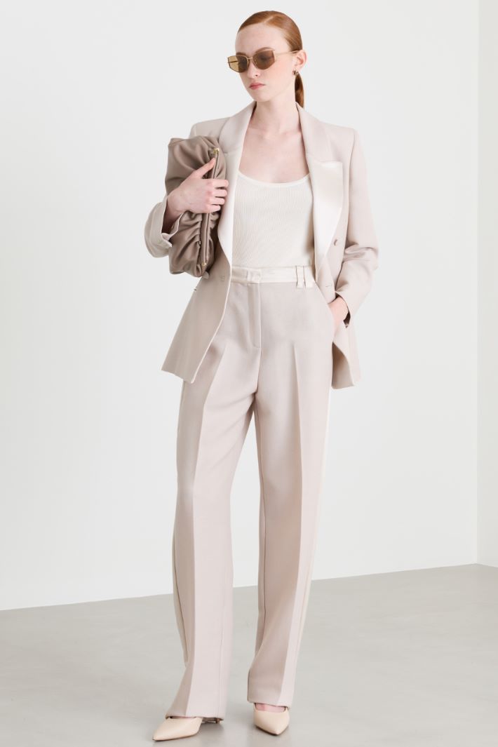 Sablé barrel trousers - BEIGE - Intrend